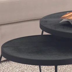 Rousseau 2er-Set Couchtische Lars-es Magnolienholz