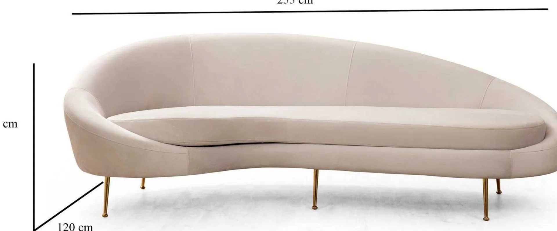 Emob Eses 3-Sitzer-Sofa | BUCHENHOLZ / SPANPLATTE | Beige