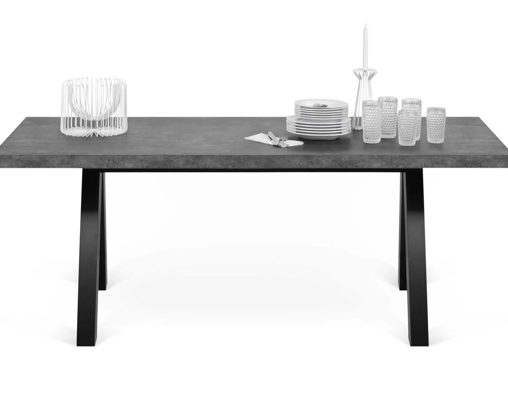 Temahome Esstisch Alex 200x100cm - Betonoptik