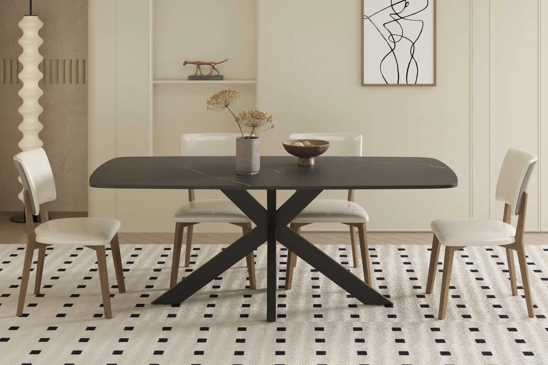 Rousseau Esstisch Apollo | 180 x 90 x 76 cm | es Steindesign