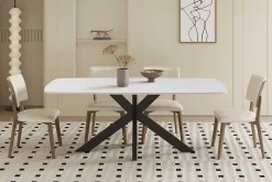 Rousseau Esstisch Apollo | 180 x 90 x 76 cm | Stein /