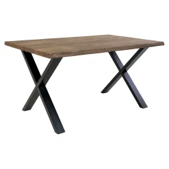House Nordic Esstisch aus Eiche Natur mit gewellter Kante - 95x140 cm