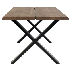 House Nordic Esstisch aus Eiche Natur mit gewellter Kante - 95x140 cm
