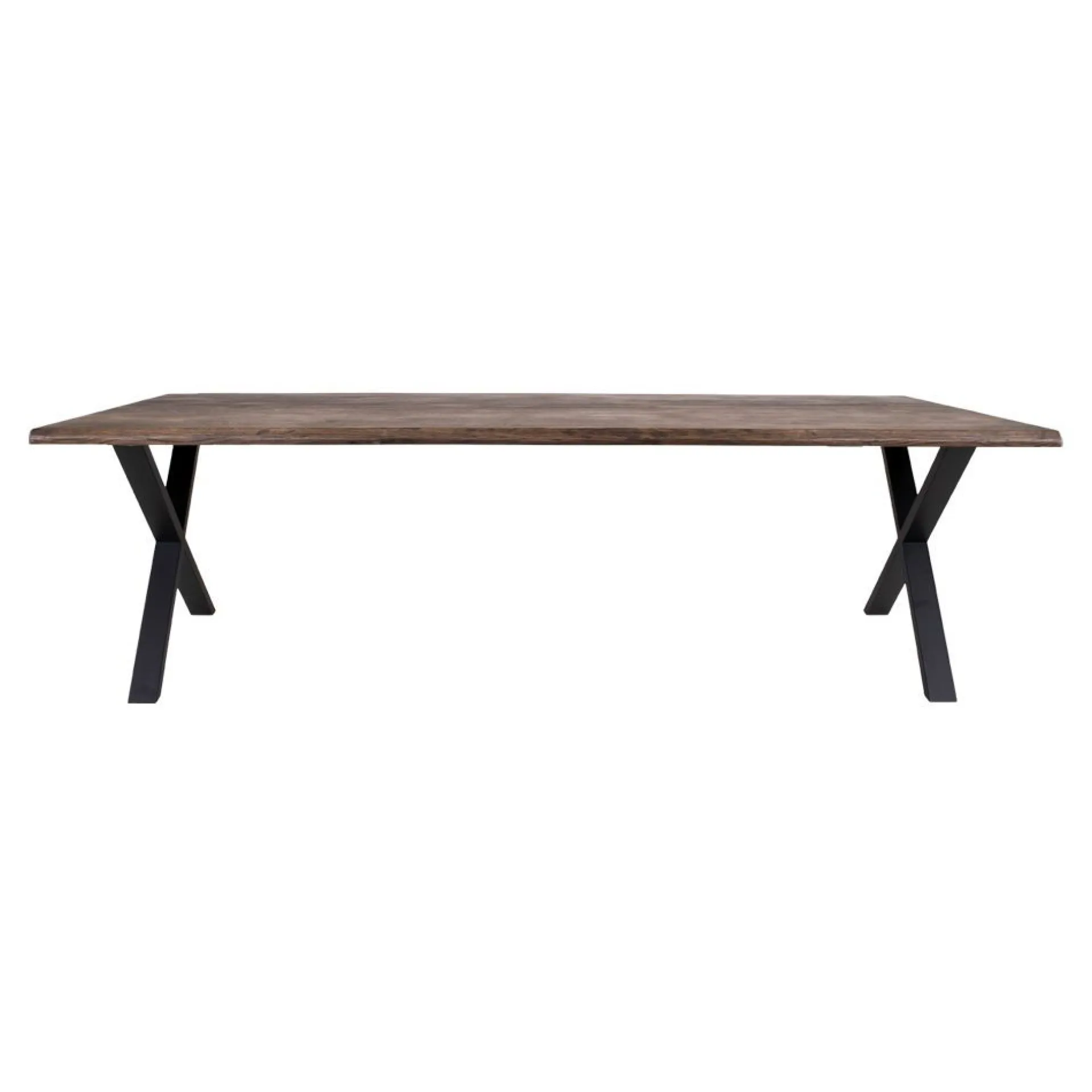 House Nordic Esstisch aus Eiche Natur mit gewellter Kante - 100x300x75 cm