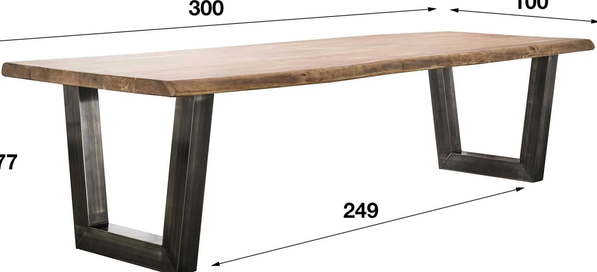 Emob Esstisch Camille 300x100 - umweltfreundliche Akazie