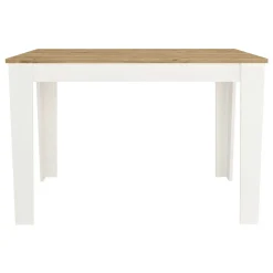 Emob Esstisch Darlen - 110x72x74cm - Eiche Dekor/Weiß