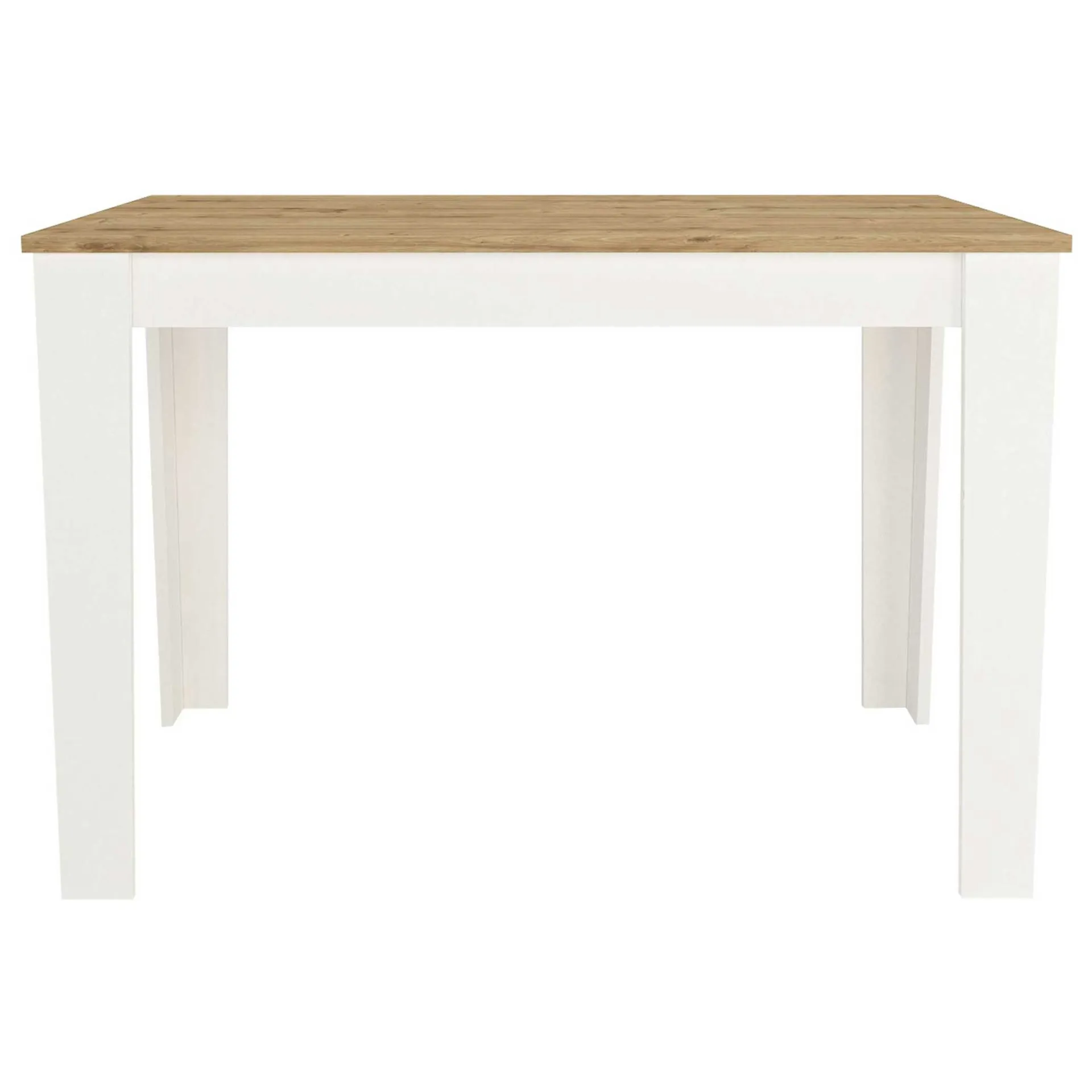 Emob Esstisch Darlen - 110x72x74cm - Eiche Dekor/Weiß