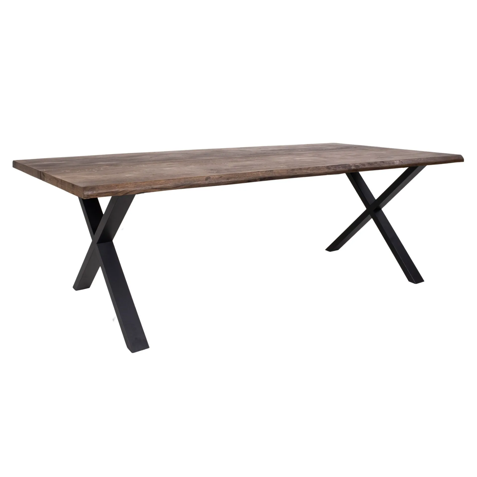 House Nordic Esstisch Eiche Natur mit gewellter Kante | 95x240x75 cm