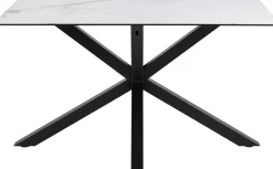 Emob Esstisch Hennie - 135x80x75,5cm - Keramikplatte - er Marmor