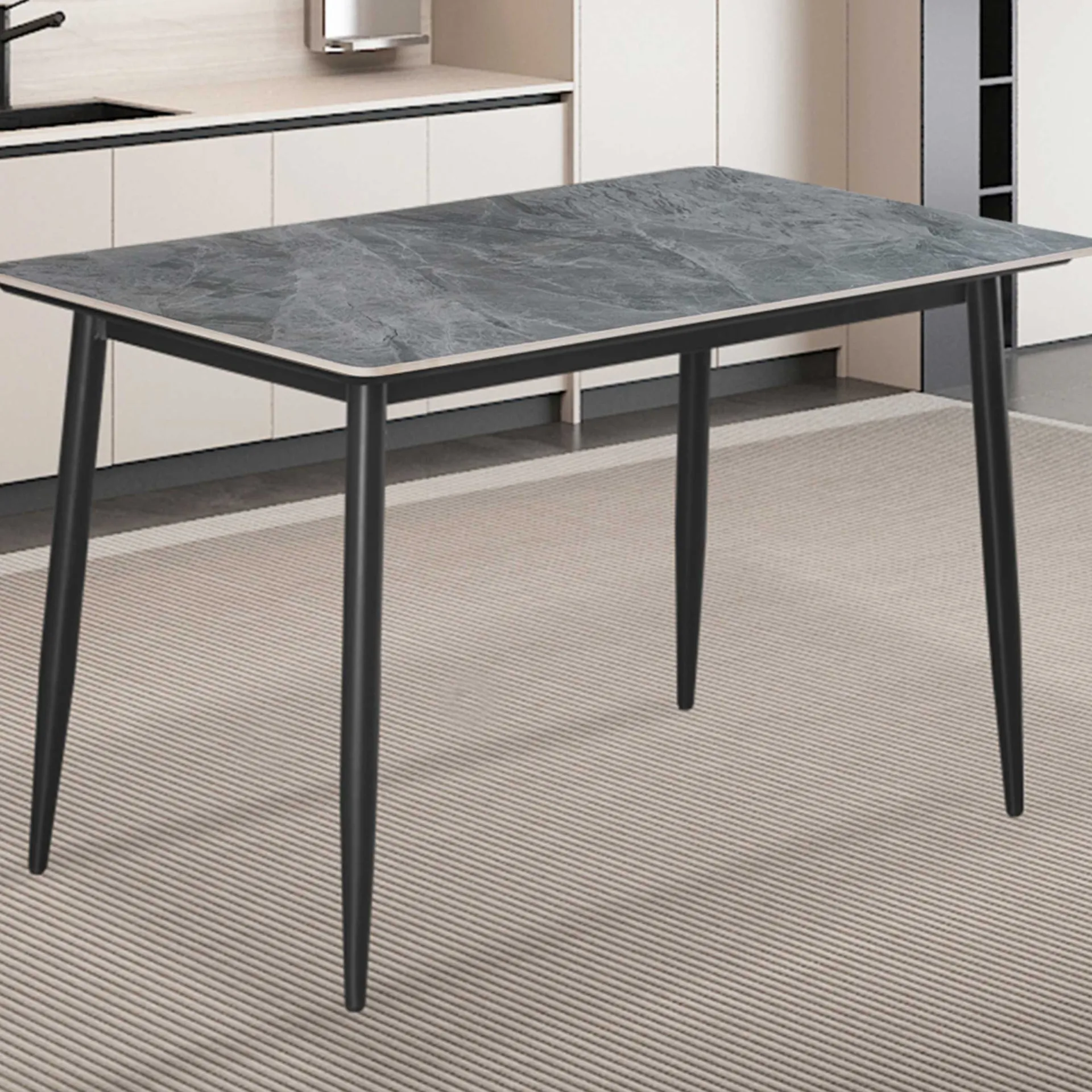 Rousseau Esstisch Kenzo | 140 x 80 x 75 cm | /Stein