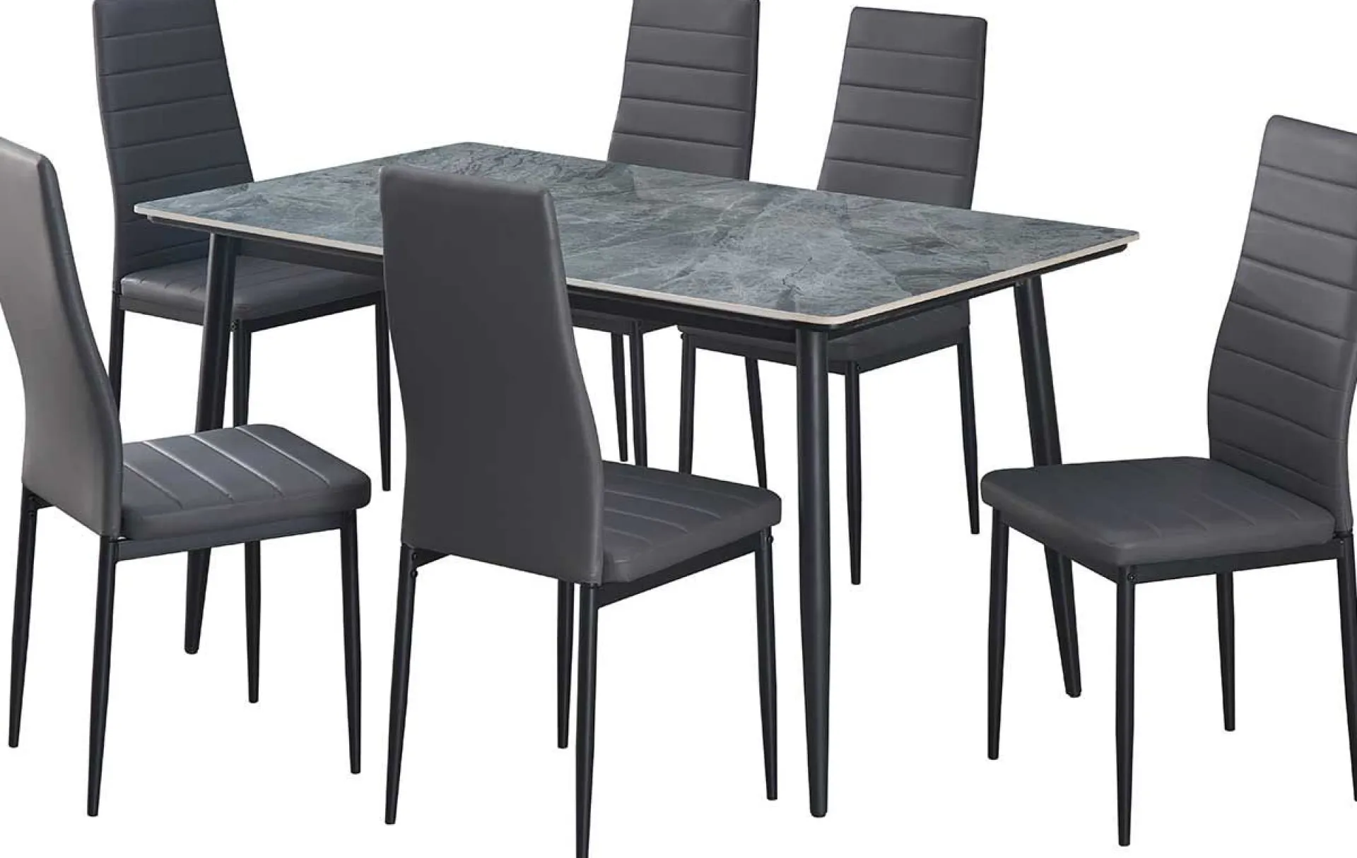 Rousseau Esstisch Kenzo | 140 x 80 x 75 cm | /Stein