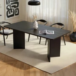 Emob Esstisch Linza - 100% MELAMINE - Holz - 75 x 90 x 180 cm