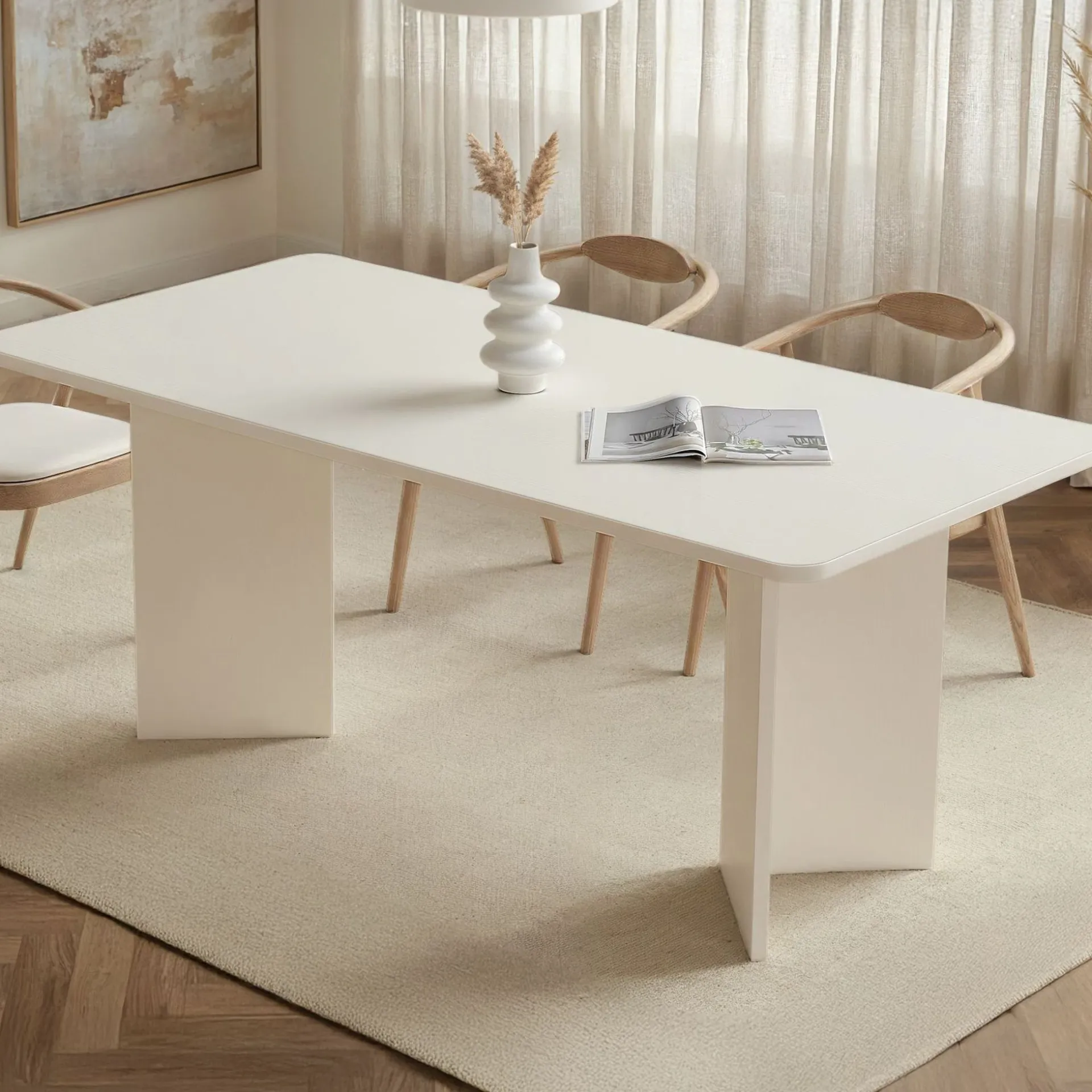 Emob Esstisch Linza - 100% MELAMINE - Holz - 75 x 90 x 180 cm
