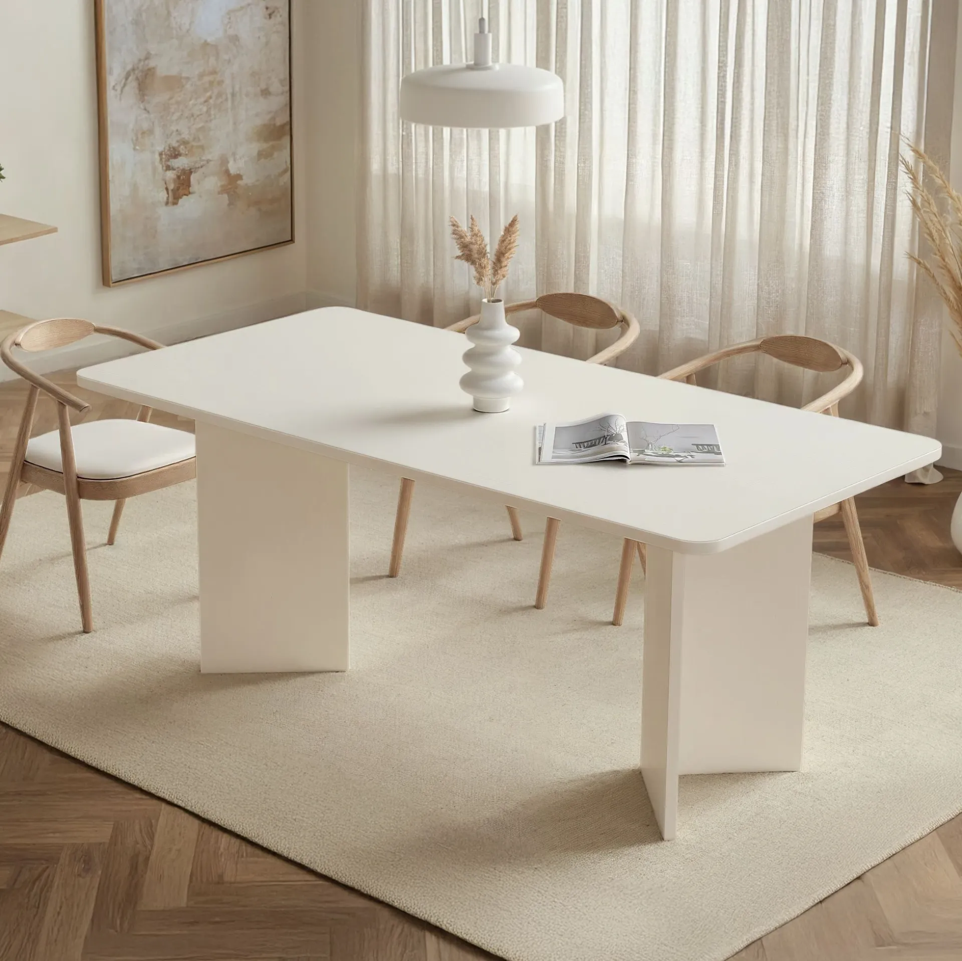 Emob Esstisch Linza - 100% MELAMINE - Holz - 75 x 90 x 180 cm
