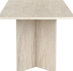 Emob Esstisch Linza - 100% MELAMINE - Travertin - 75 x 90 x 180 cm