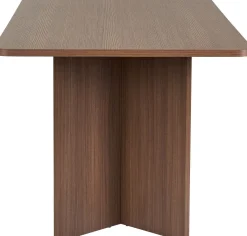 Emob Esstisch Linza - 100% MELAMINE - Walnuss - 75 x 90 x 180 cm
