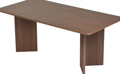 Emob Esstisch Linza - 100% MELAMINE - Walnuss - 75 x 90 x 180 cm
