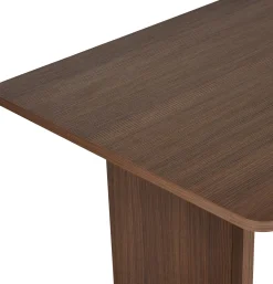 Emob Esstisch Linza - 100% MELAMINE - Walnuss - 75 x 90 x 180 cm