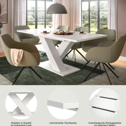 Xonox Esstisch Motion Emob - Ausziehbar 150-190x76x90 cm -