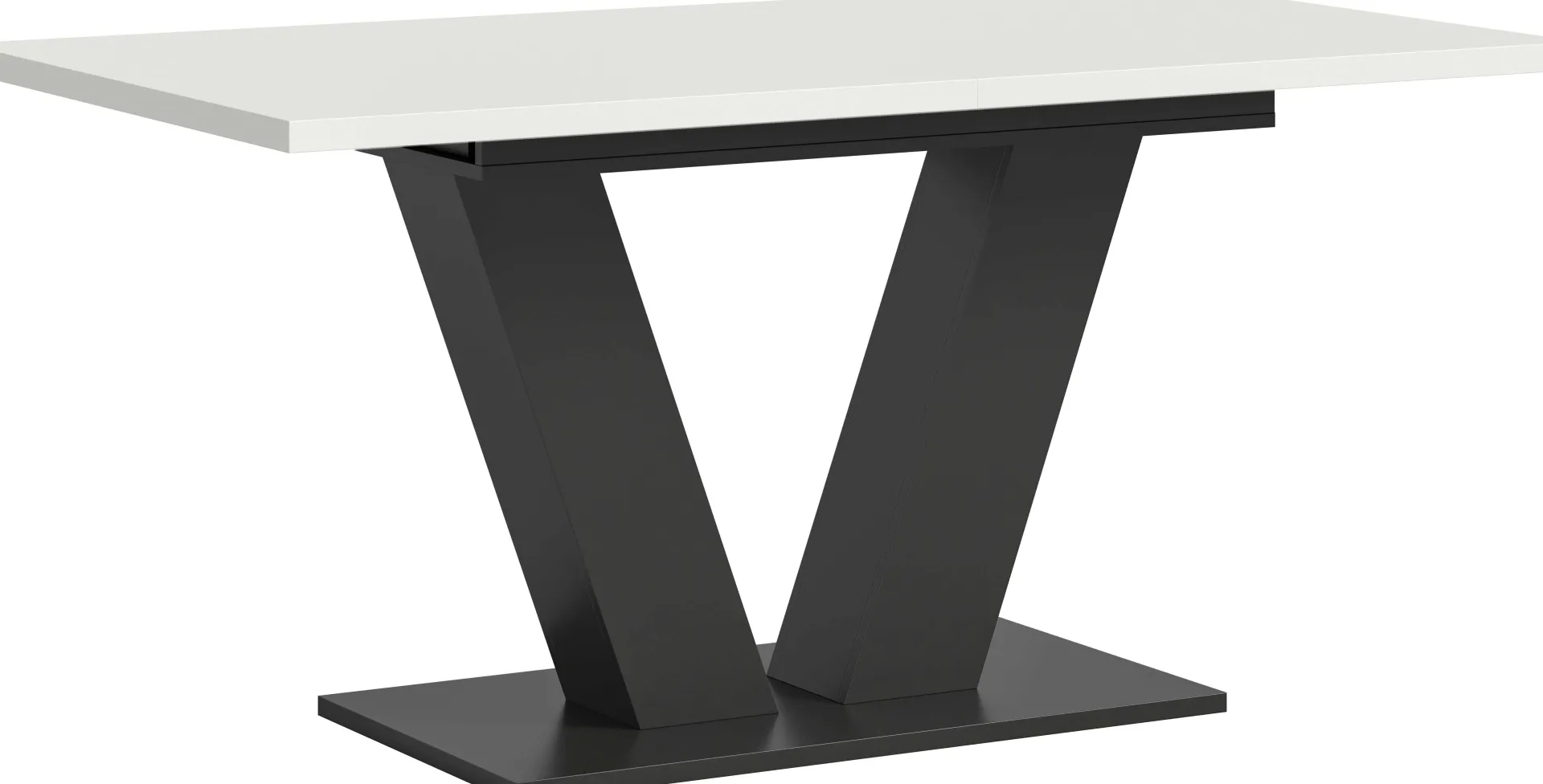 Xonox Esstisch Motion Emob - Ausziehbar 150-190x76x90 cm - Weiß/Grau