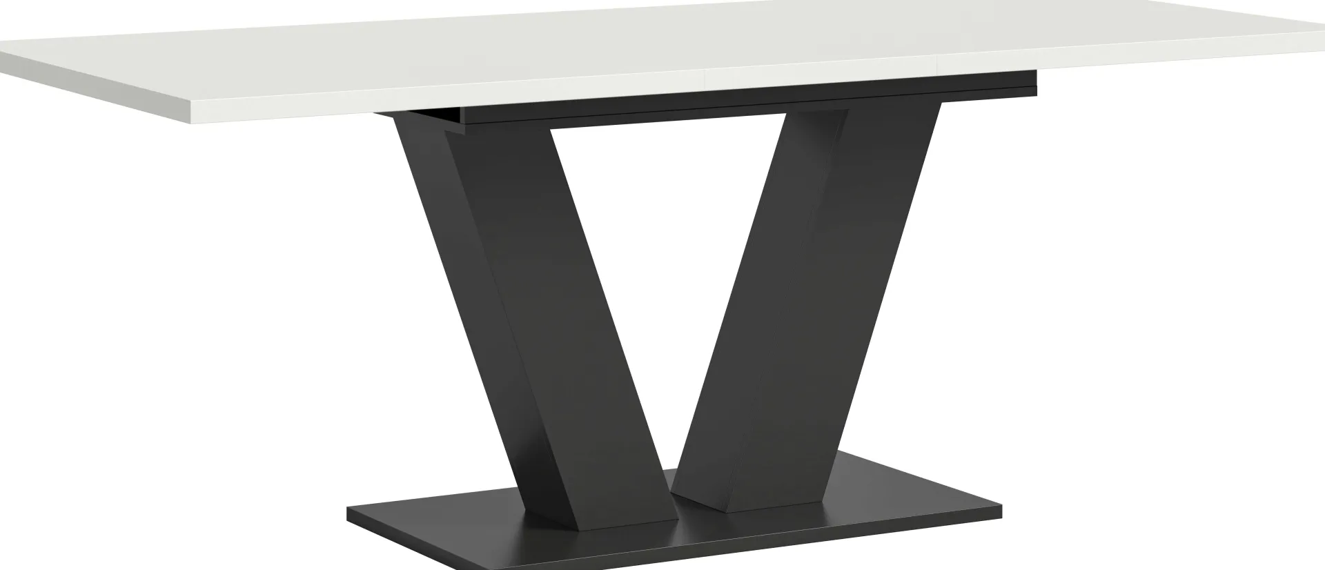 Xonox Esstisch Motion Emob - Ausziehbar 150-190x76x90 cm - Weiß/Grau