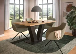 Xonox Esstisch Motion Emob – verstellbar 150-190x76x90 cm – Artisan/Grau