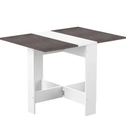 Symbiosis Esstisch Papillon 103 cm - weiß/Beton