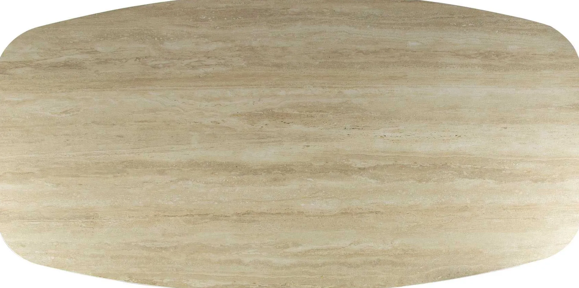 Emob Esstisch Romano Oval 180cm aus keramischem Travertin