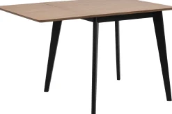 Emob Esstisch Rover 80/120x80 - Eiche/schwarz