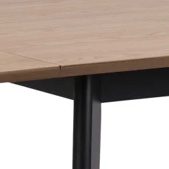 Emob Esstisch Rover 80/120x80 - Eiche/schwarz