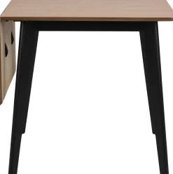 Emob Esstisch Rover 80/120x80 - Eiche/schwarz