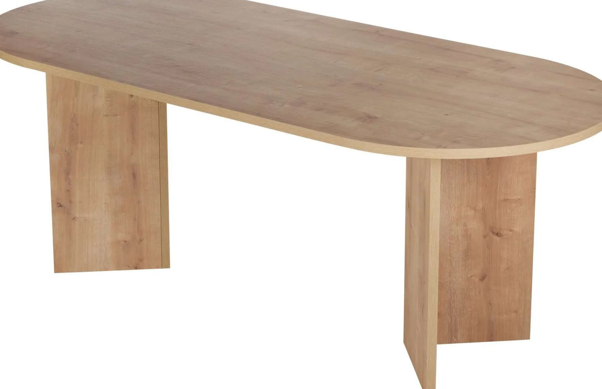 Emob Esstisch Sabella - 100% MELAMINE - Saphireiche - 75 x 90 x 200 cm