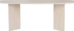 Emob Esstisch Sabella - 100% MELAMINE - Travertin - 75 x 90 x 200 cm