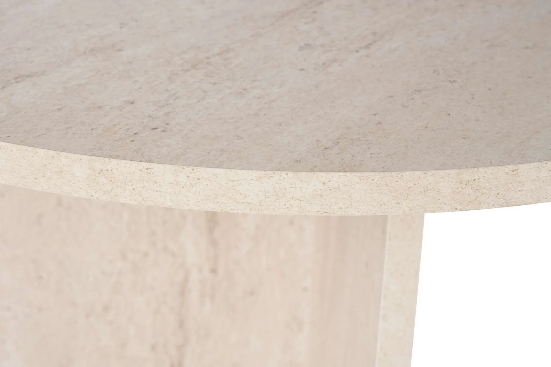 Emob Esstisch Sabella - 100% MELAMINE - Travertin - 75 x 90 x 200 cm