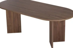 Emob Esstisch Sabella - 100% MELAMINE - Walnuss - 75 x 90 x 200 cm