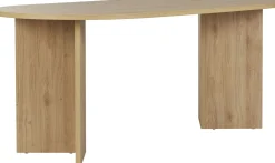 Emob Esstisch Sablin - 100% MELAMINE - Cadiz-Eiche - 75 x 90 x 180 cm