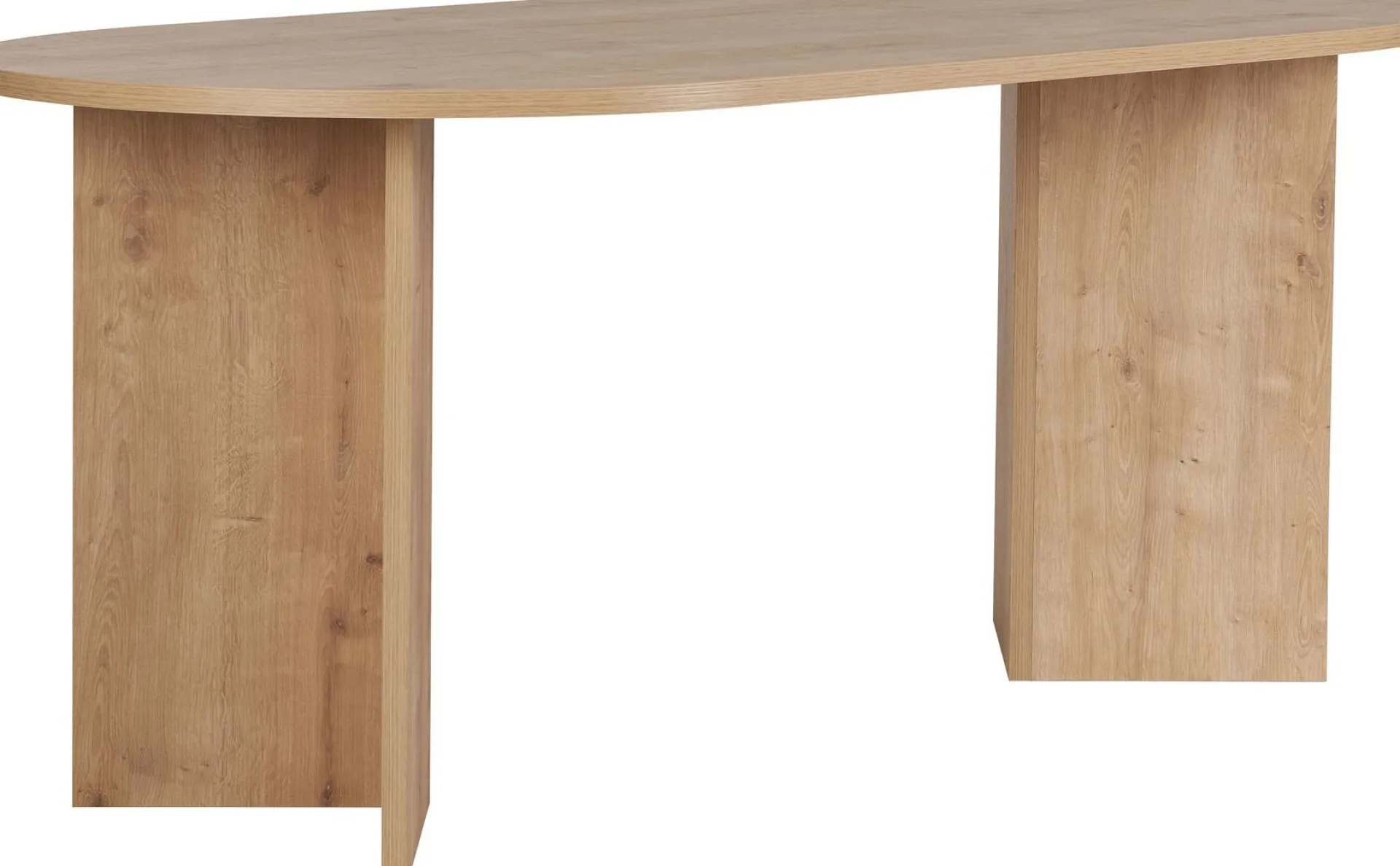 Emob Esstisch Sablin - 100% MELAMINE - Saphireiche - 75 x 90 x 180 cm