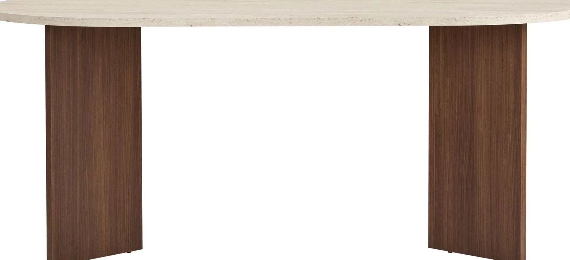 Emob Esstisch Sablin - 100% MELAMINE - Travertin - 75 x 90 x 180 cm