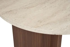 Emob Esstisch Sablin - 100% MELAMINE - Travertin - 75 x 90 x 180 cm
