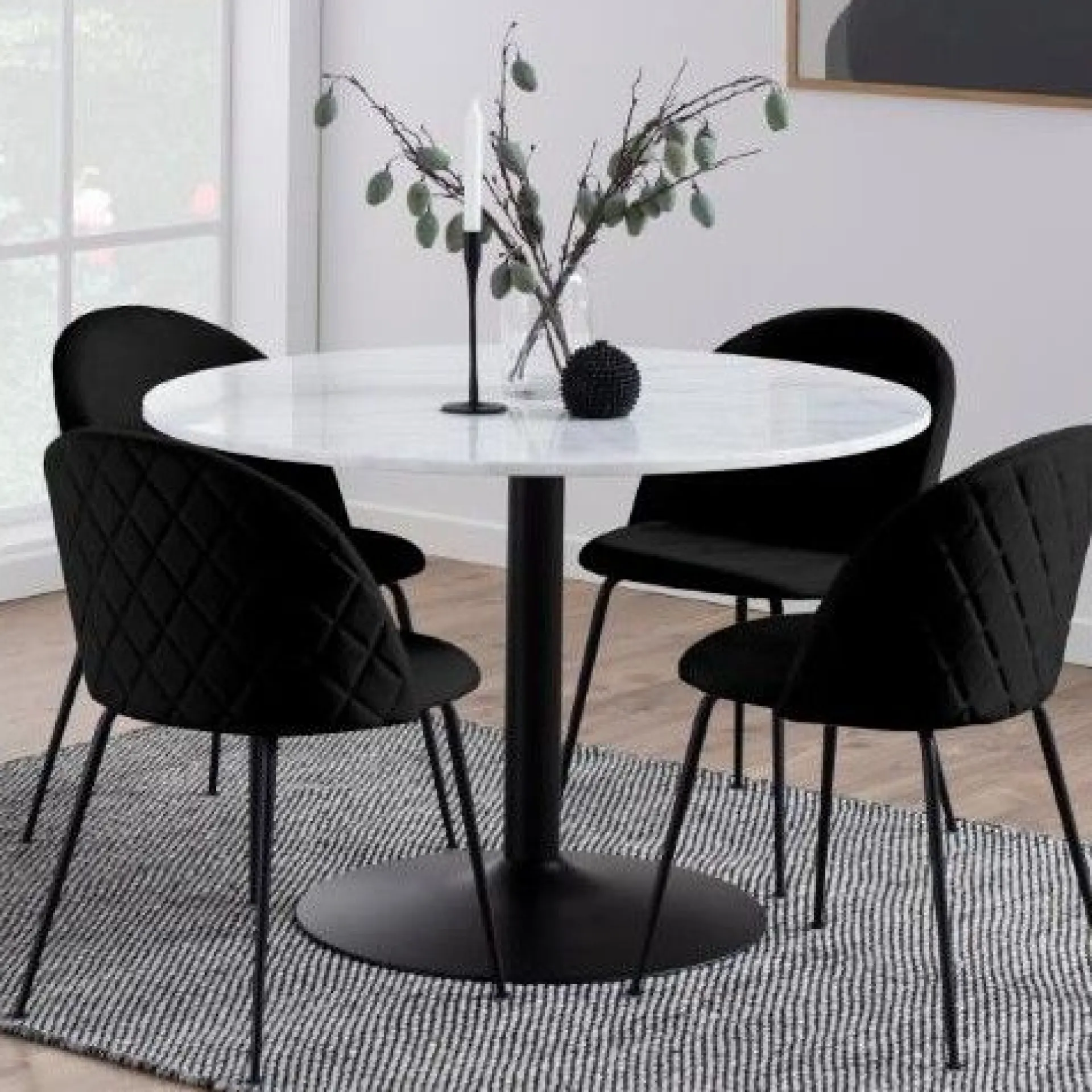 Emob Esstisch Tarro ø110cm - schwarz