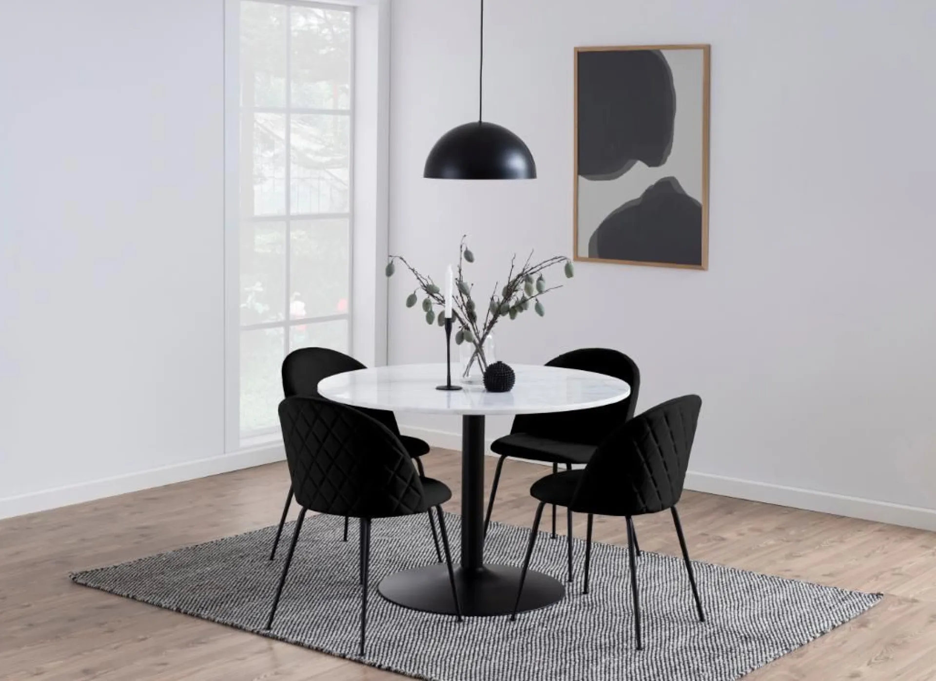 Emob Esstisch Tarro ø110cm - schwarz