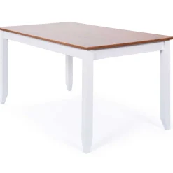 Interlink Esstisch Westerland 160x90cm - weiß/braun
