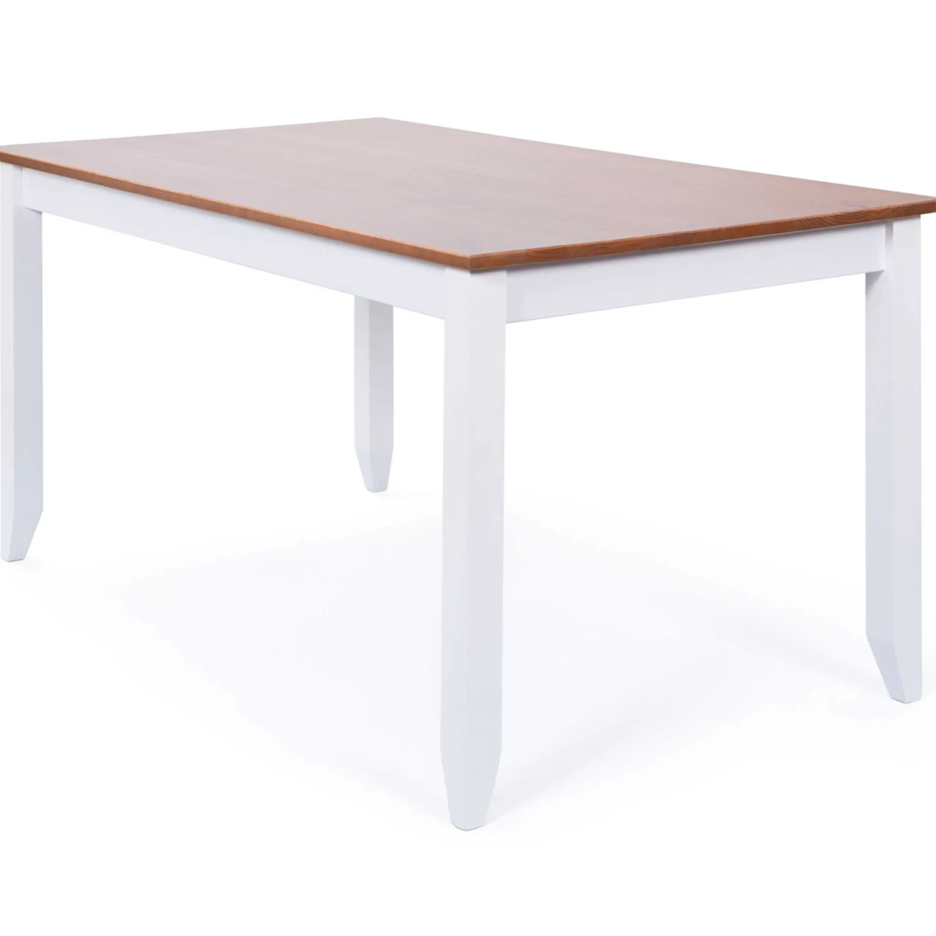Interlink Esstisch Westerland 160x90cm - weiß/braun