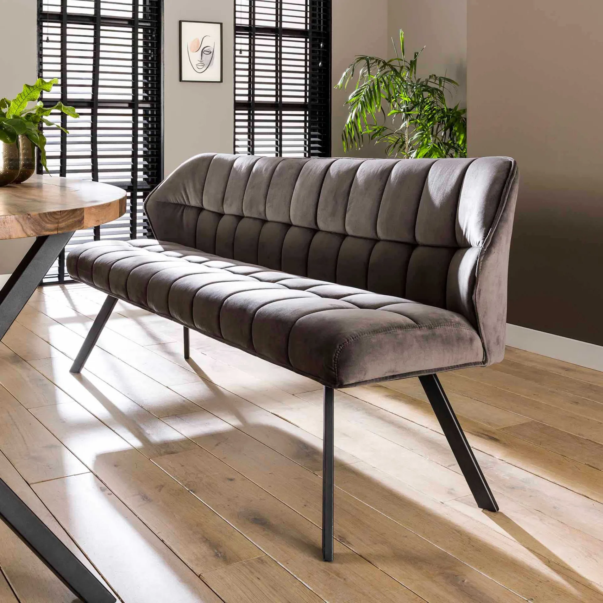 Emob Esszimmerbank Rilla 180cm Samt -