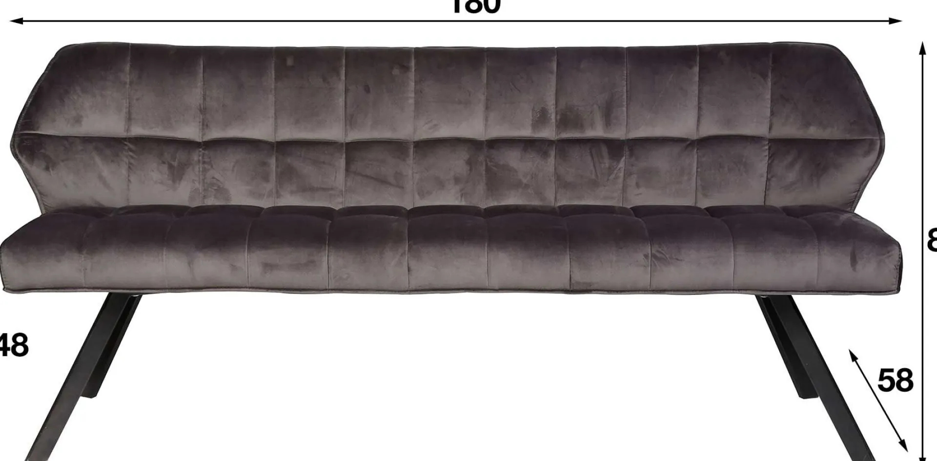 Emob Esszimmerbank Rilla 180cm Samt -