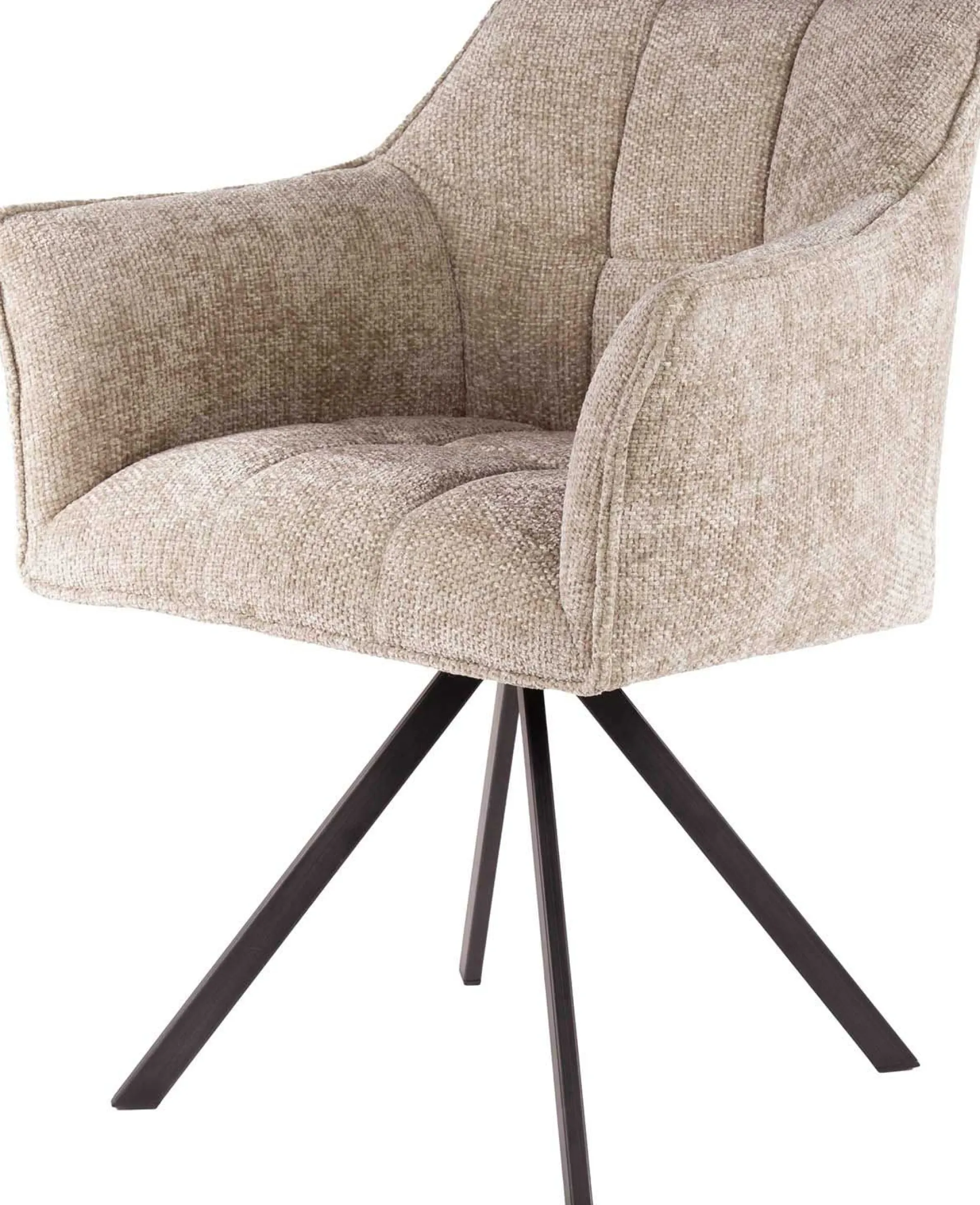 Emob Esszimmer-Drehstuhl Aster - 63x60x81cm - sand
