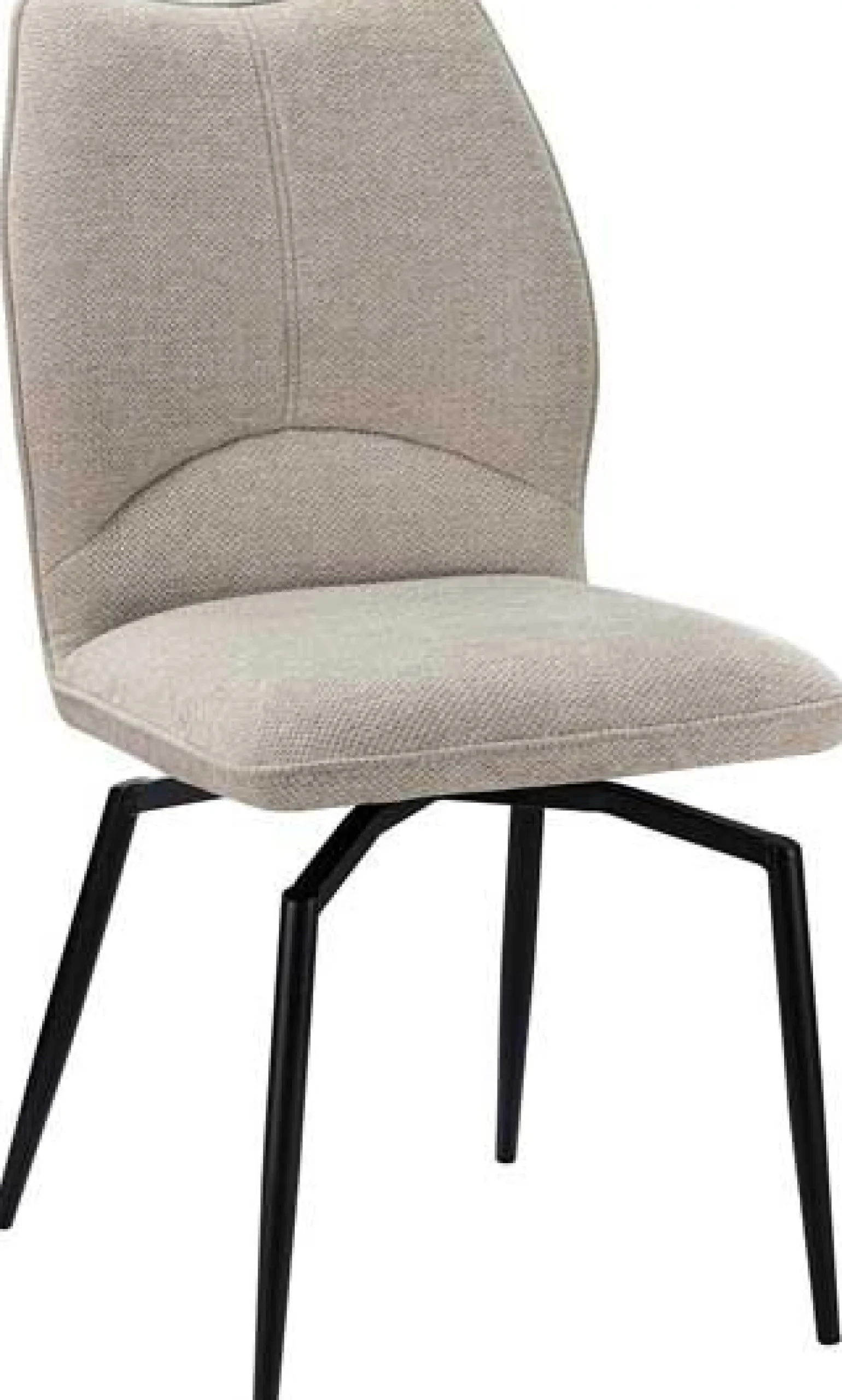Rousseau Esszimmer-Drehstuhl Lara - 46x60x89cm - écru