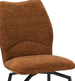 Rousseau Esszimmer-Drehstuhl Lara - 46x60x89cm - Rost