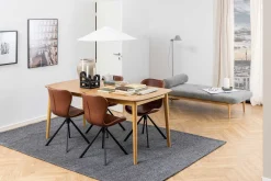 Emob Esszimmer-Drehstuhl Tilda Kunstleder - /schwarz
