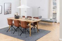 Emob Esszimmer-Drehstuhl Tilda Kunstleder - /schwarz